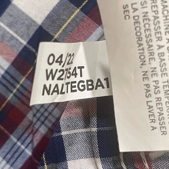 Nautica Long Sleeve Button‎ Down Shirt Mens Size L Classic Fit Plaid - Picture 9 of 10